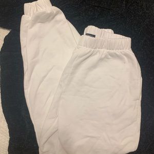 white brandy melville sweatpants